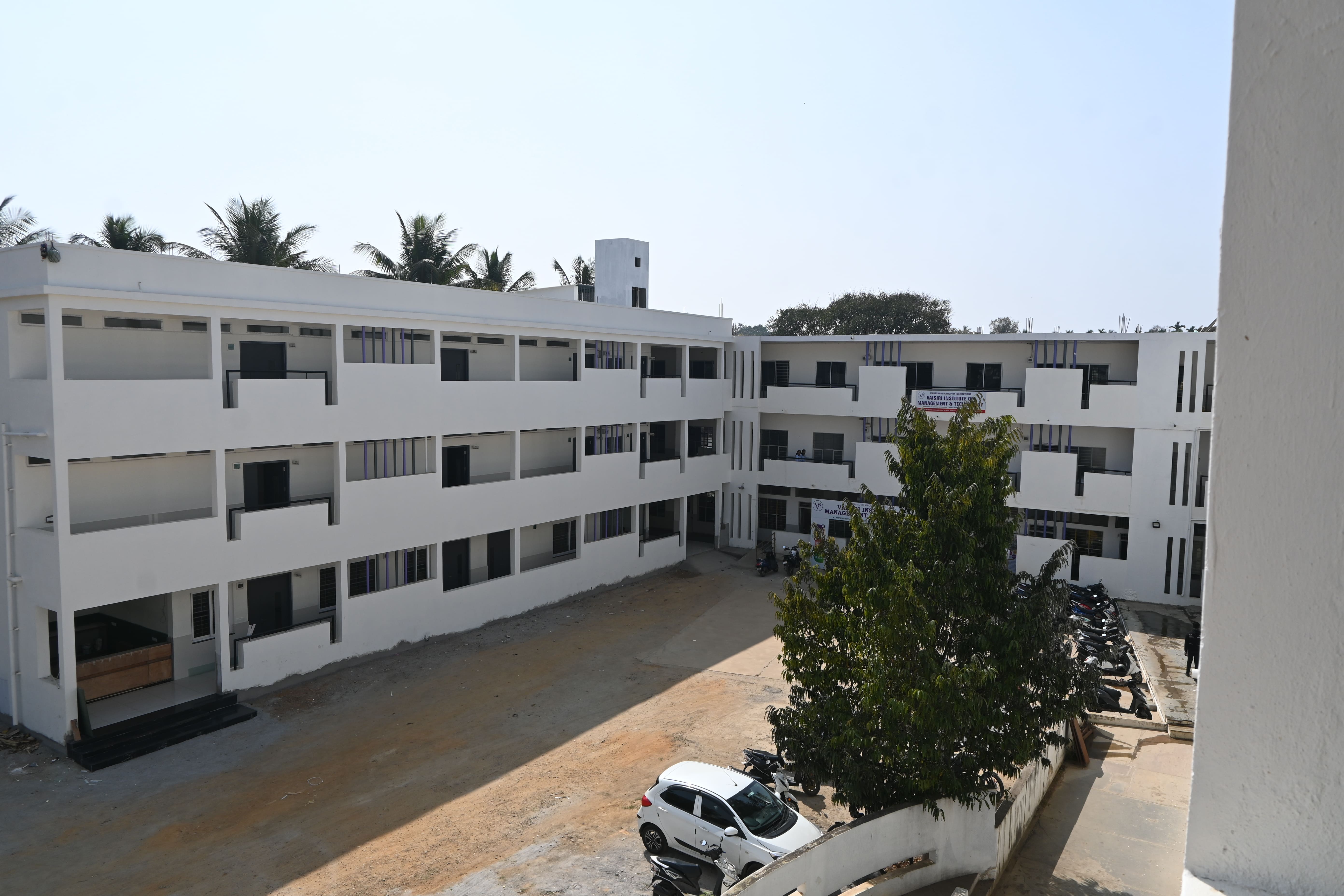 Overhead view of university campus map layout with paper style graphics
